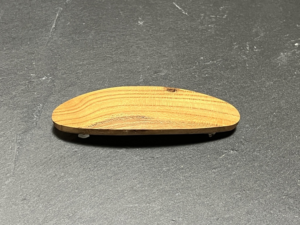 Haarspange aus Pfirsichholz